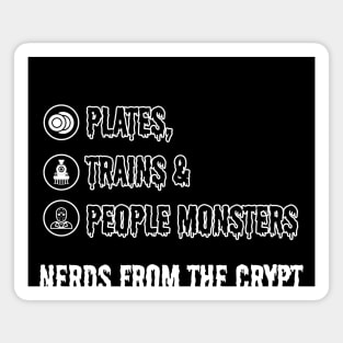 Plates, Trains & People Monsters Magnet